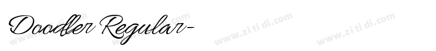 Doodler Regular字体转换 Doodler Regular字体转换